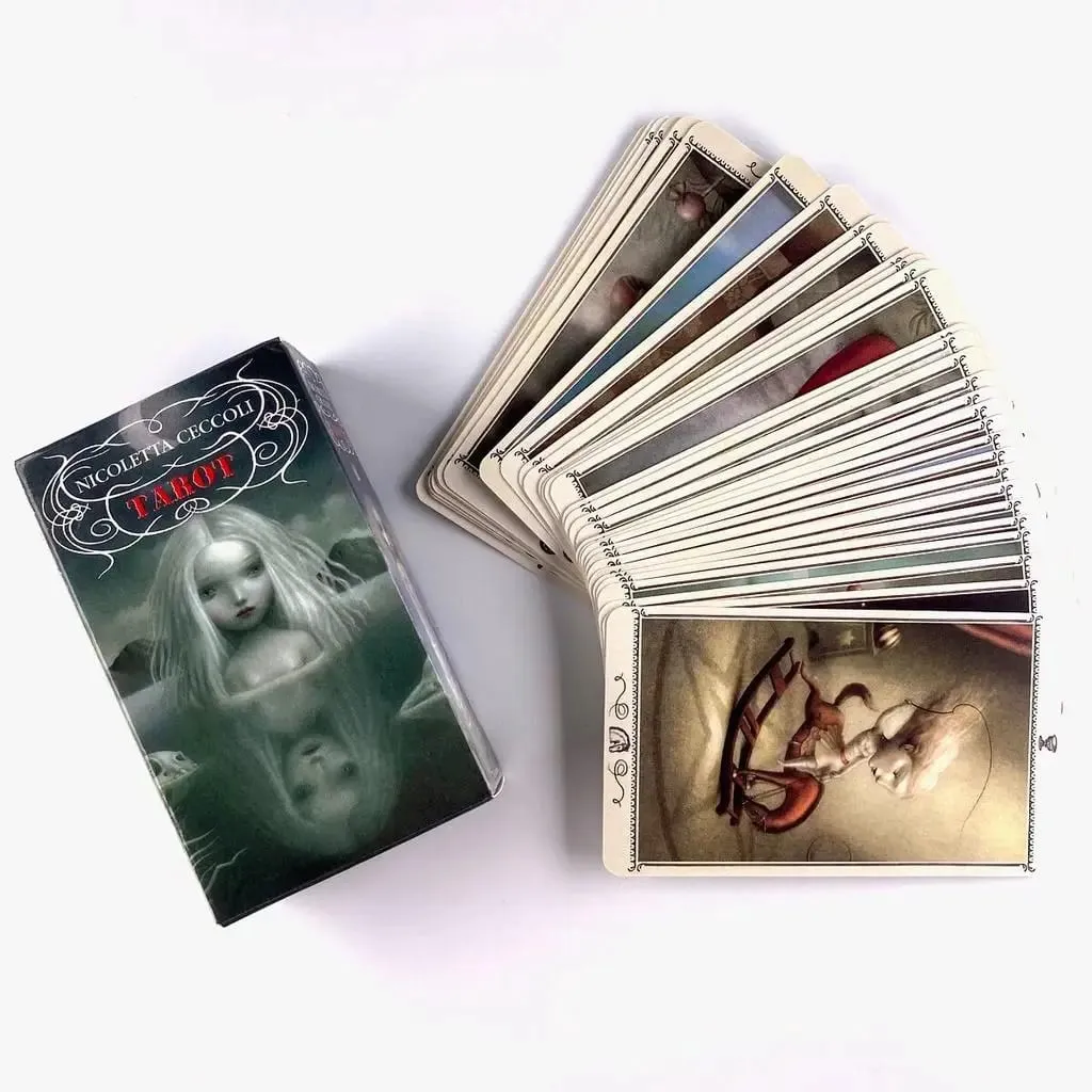 10.3*6cm Nicoletta Ceccoli Tarot Deck Party Table Gam Fortune-telling Prophecy 78 Pcs Cards