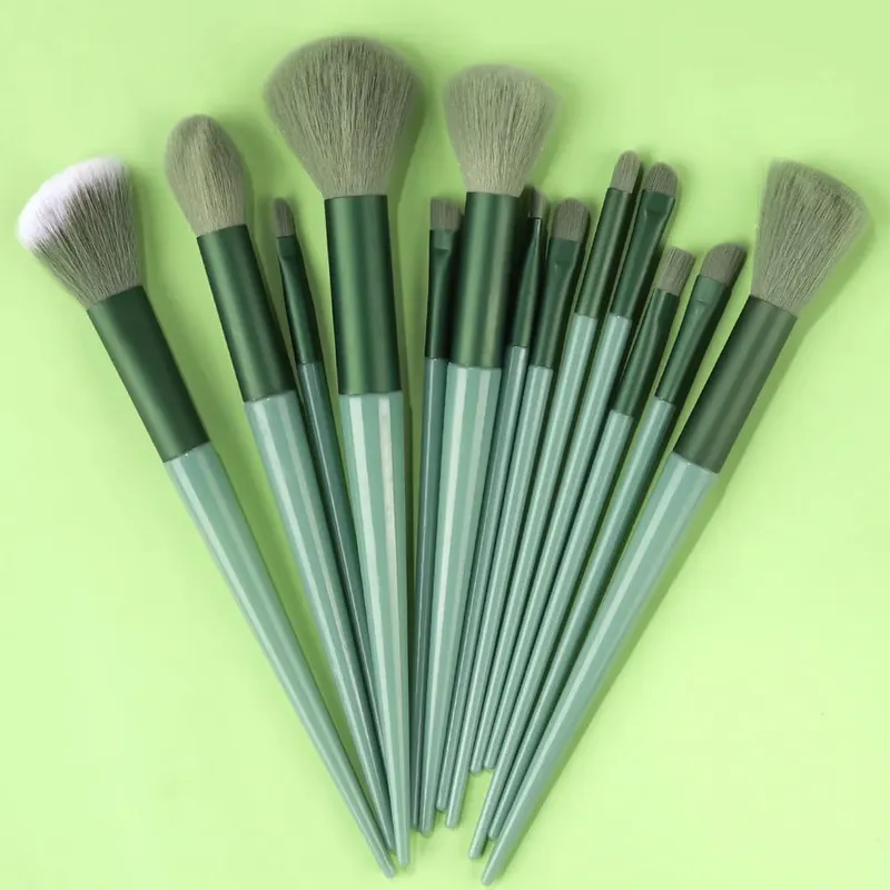 Makeup Brushes Set 13Pcs Premium Synthetic Brush Foundation Powder Blending Concealer Eyeshadow Blush Cosmetics Brushes Travel — image 18