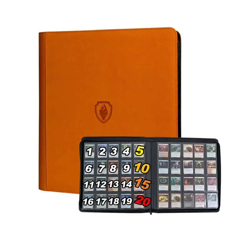 1280+ Cards 20 Pocket Card Binder Collector Card Album - Pages Compatible for Game Cards Sports Cards and Other Cards