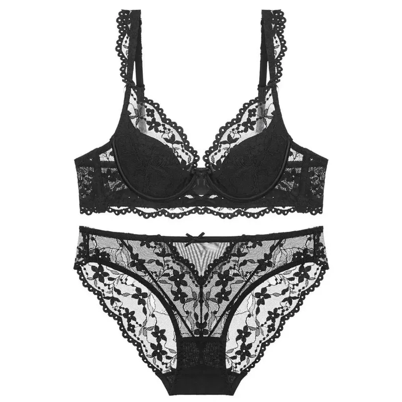 Sexy Lace Push Up Bra for Bigger Look Minimizer Slimming Underwire Support Tuck Side Fat No Sagging Steel Ring Plus Size