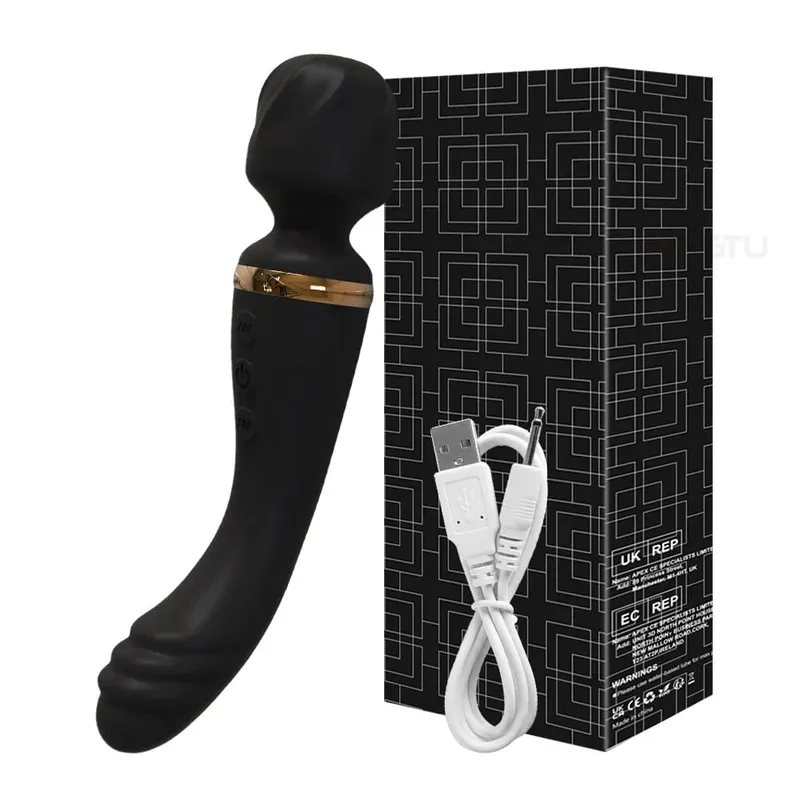 2 σε 1 AV Wand Vibrator για γυναίκες Clit G-Spot Stimulator Θηλές Μασάζ στήθους Γυναικείο σεξουαλικό παιχνίδι για γυναίκες