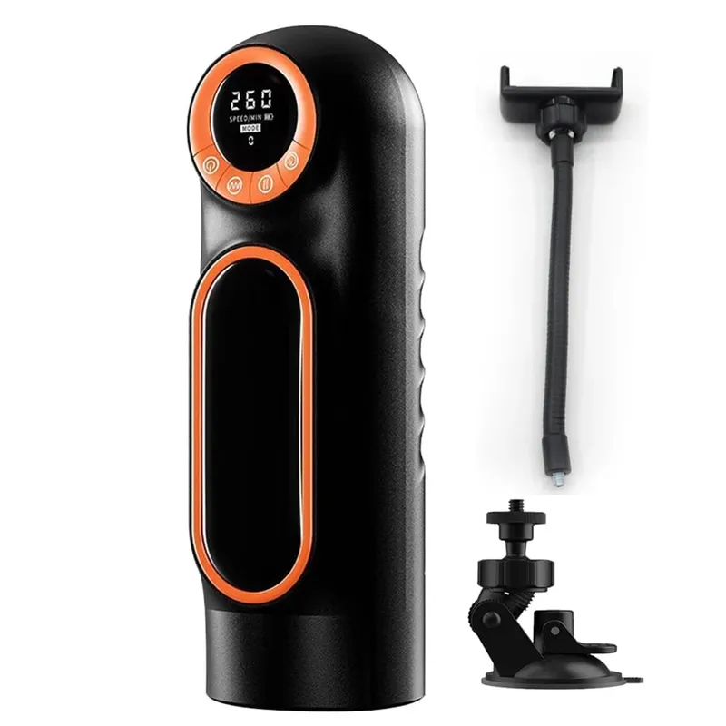 4 in1 Automatic Masturbators Cup Real Blowjob Thrusting Sucking Vibrating Vagina Intelligent Voice Adult Sex Toys For Men