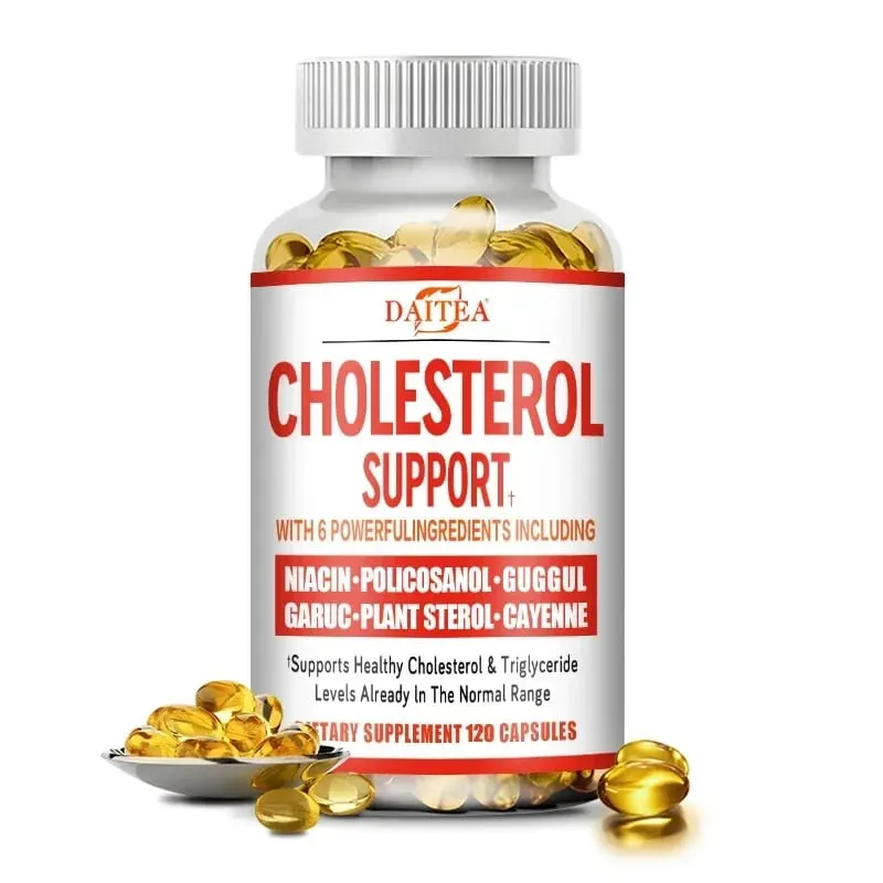 Daitea Cholesterol Support Supplement - Lowers LDL and Triglycerides Immune System Relieves Anxiety Naturally Adrenal Health — image 1