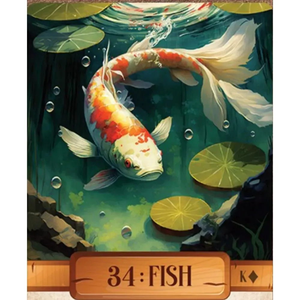 10.4*7.3cm Le Claire Lenormand A Unique 36-card Deck That Features Charming Ghibli-style Cartoon Characters