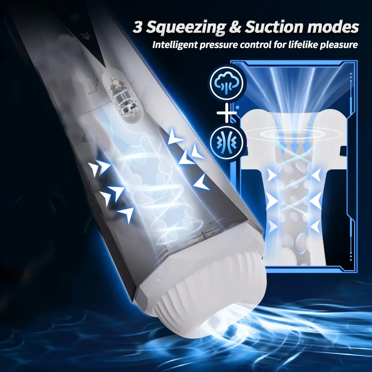 2026 Mužský automatický sací kalíšek s vibračním masturbátorem 3 režimy upínání Pocket Pussy Stroker Výstřik penis Pumpa Sexuální hračky pro muže