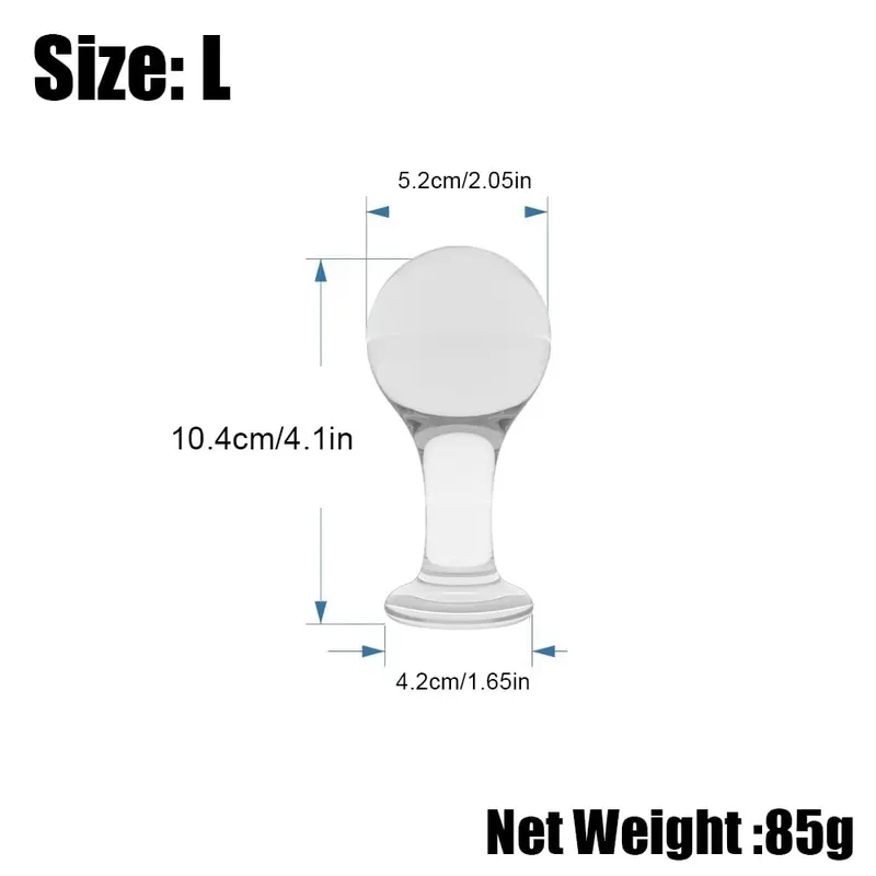 Anal Butt Plug Anal Trainer Sex Toy with Long Pleasure Wand with Tapered Head Unisex Bum Plug for Men Women — image 5