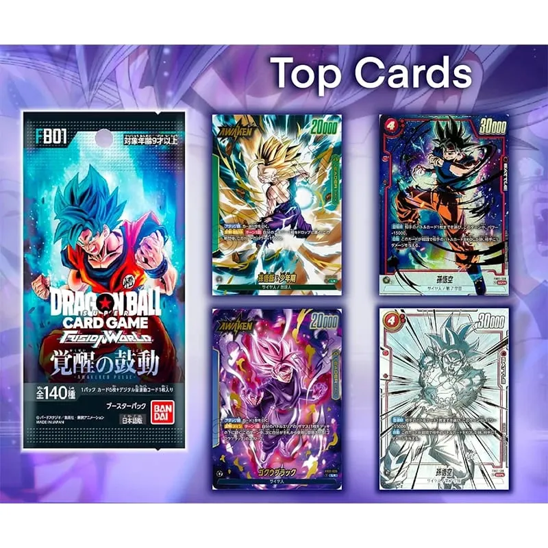 FB01-06 Booster Packs SUPER CARD GAME Fusion World TCG Collection Card Child Toy
