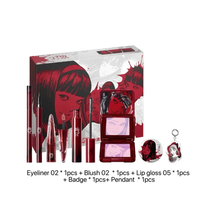 Little Ondine Limitate Gift Box 3D Floating Shadow Blush Palette Lip Tint Eyeliner Pencil Mascara blush Lipstick Makeup Set — image 10