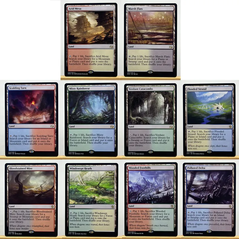 TCG Proxy Cards Deck Borad Games Single Hologram Black Lotus Power9 Dual Lands The One Ring — image 20
