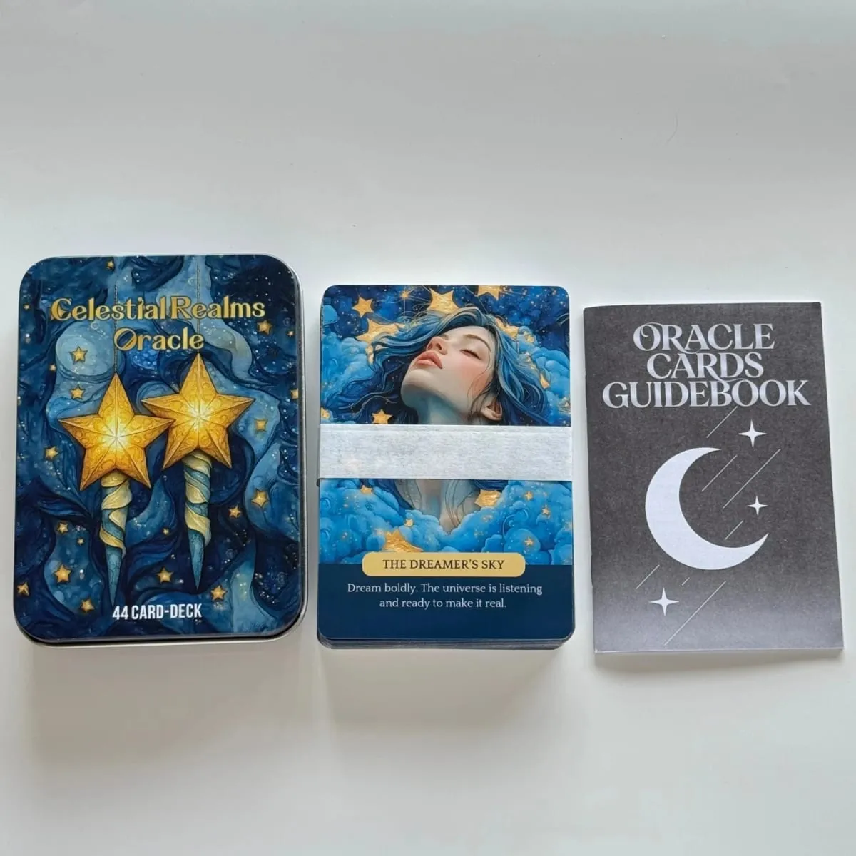 12*7cm Inner Rose Tarot Deck in Metal Box 350GSM with Paper Instruction Manual Self Growth Meditation Board Games