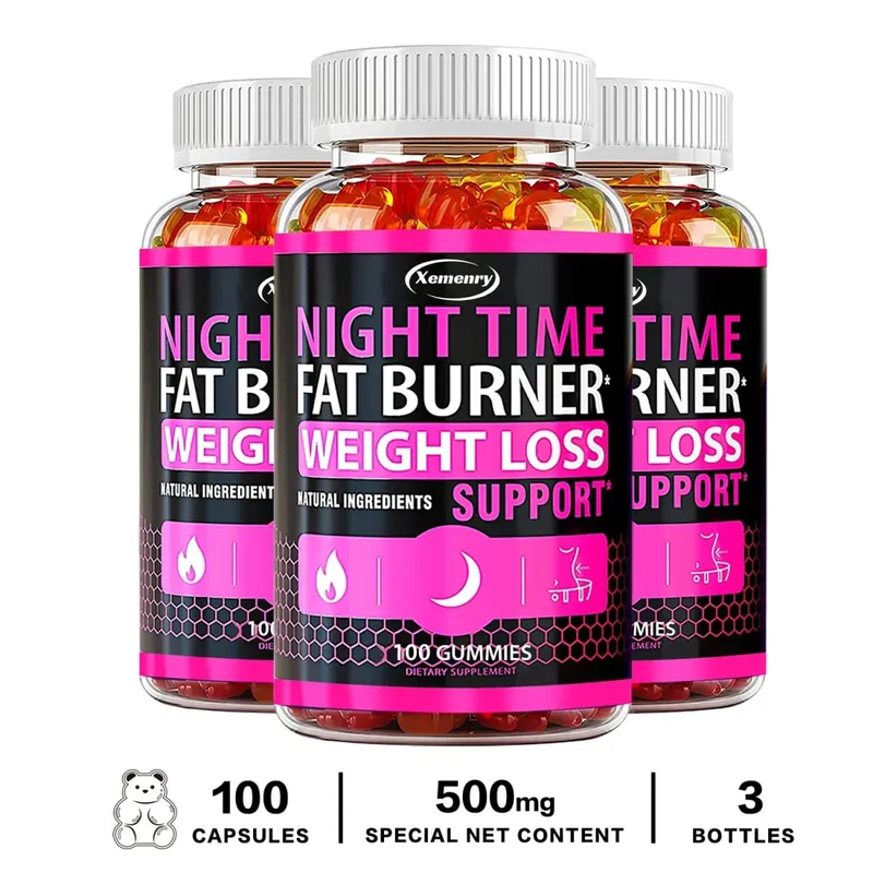 Nighttime Fat Burning Gummies - Fat Burning Metabolism Boosting Healthy Weight ManagementSupplementsSupplements