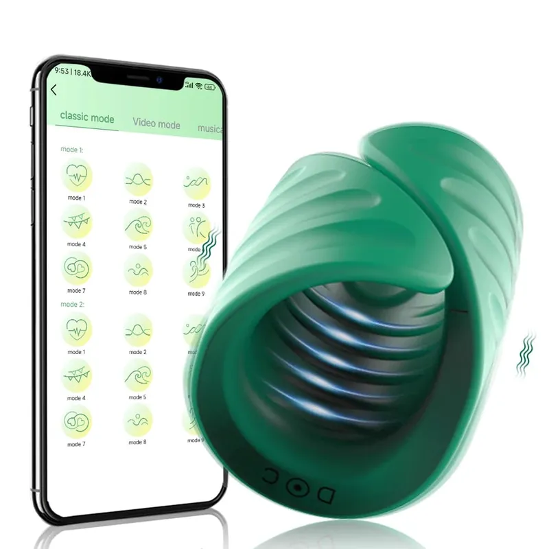 APP Control Penis Delay Trainer Automatic Male Masturbator Glans Stimulater Massager Men Vibrator Sex Toys for Men Adult Goods — image 5