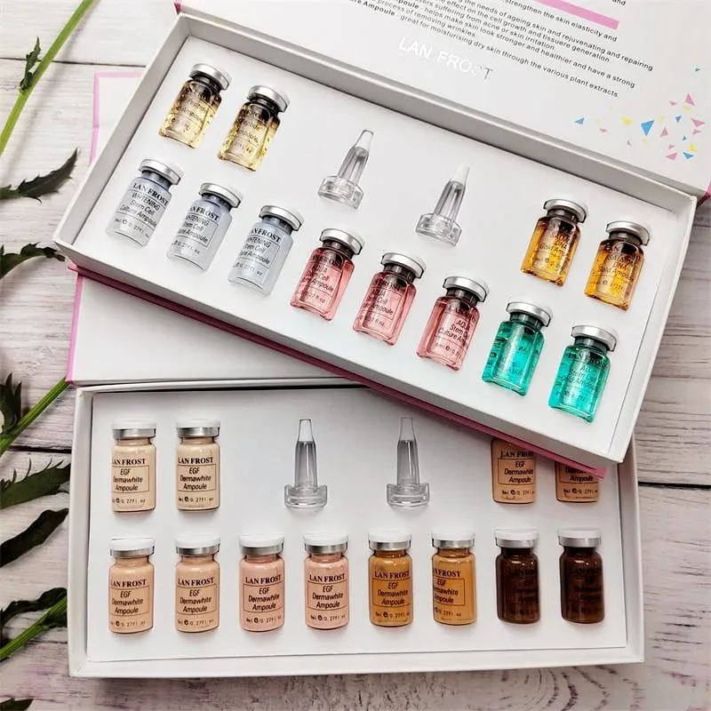12pcs LAN FROST BB Cream Beginner Starter Kit 8ml Niacinamide Foundation Facial Skin Whitening Brightening CC Cream — image 6