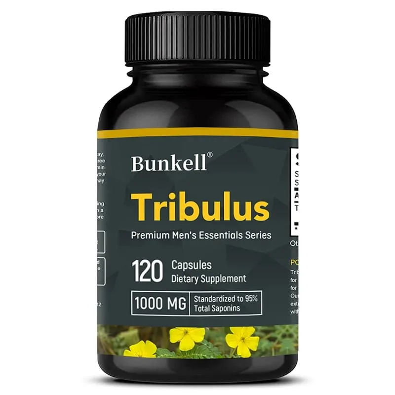 Tribulus Terrestris Capsules - Boosts Energy Improves Mood Enhances Endurance and Athletic Performance - 120 Capsules