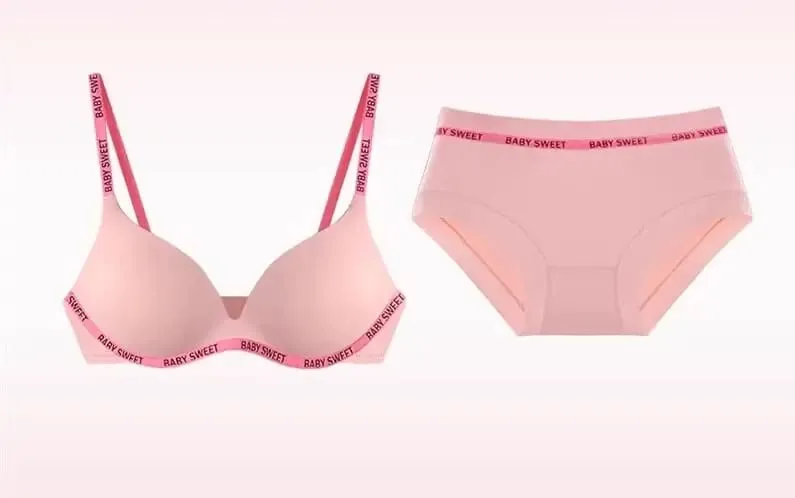 Vibrant Dopamine Color Seamless Wirefree Push Up Bra Panty Set Soft Comfy Sexy Lingerie Underwear For Women 32‑38AB