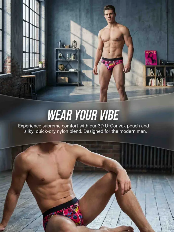 3-Pack Fashionable Men's Boxer Shorts, Comfortable, Soft, Fashionable, Printed, Casual and Versatile Men's Underwear