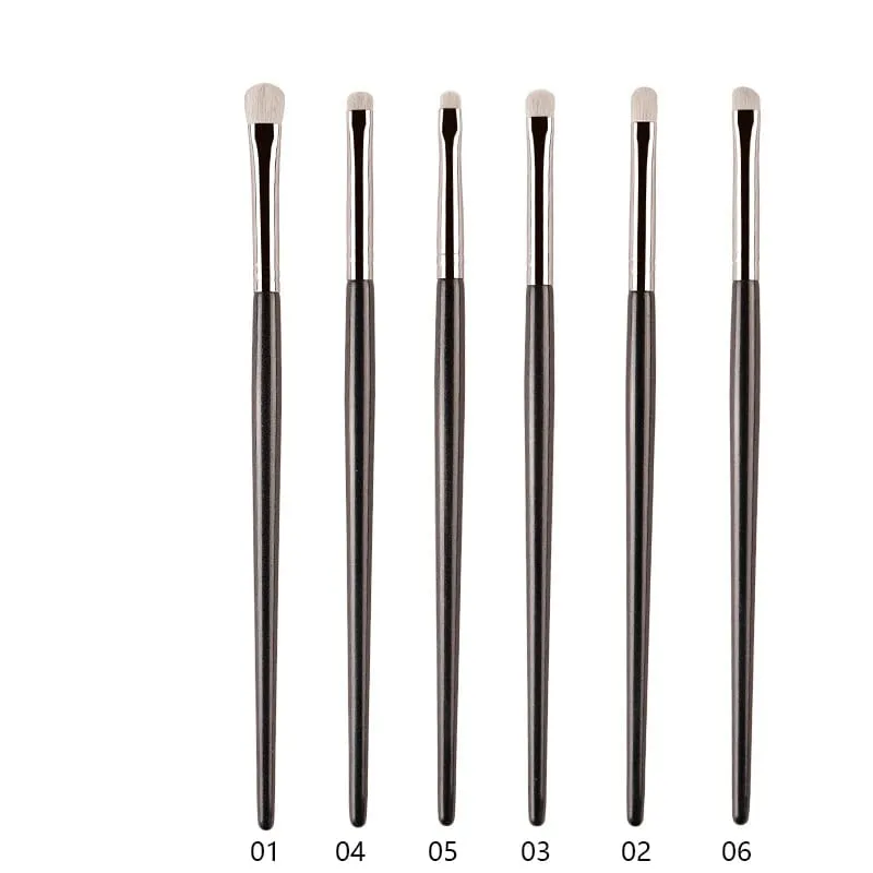 1pc White Pony Hair Eyeshadow Makeup brushes Small Smudge Precision Crease Detail Bevel Eye Shadow Make up brush Liner Lip — image 29