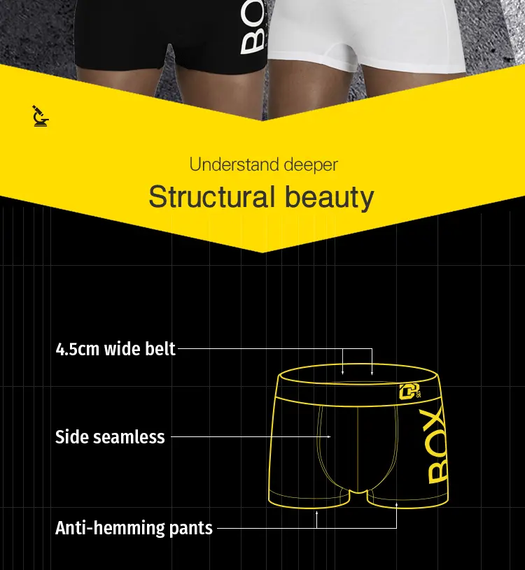 4Pcs Man Underpants Boxershorts Cotton Men Boxers Male Breathable Underwear Men's Panties Soft Boxer OR212