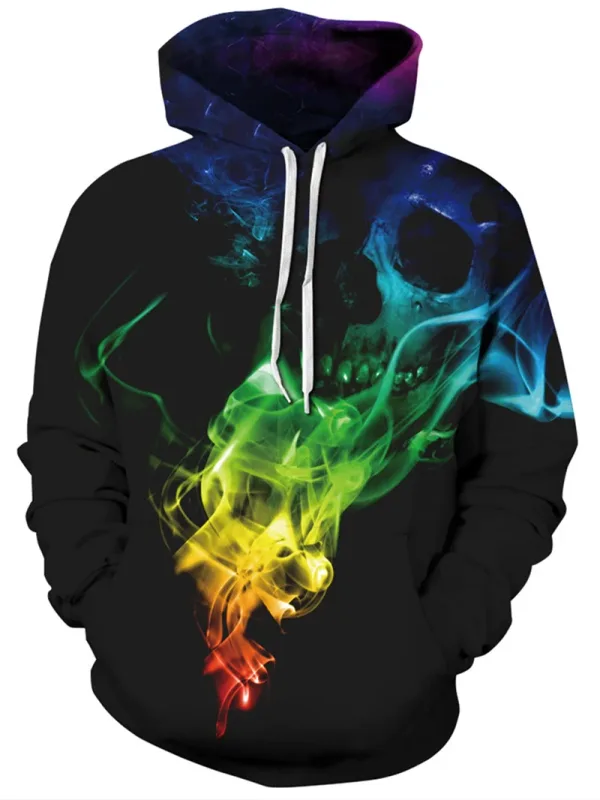 Sudaderas con capucha para hombre, estampado de gato Animal, patrón 3D, jersey con capucha de otoño, sudadera con bolsillo, ropa de calle holgada y cómoda — image 1