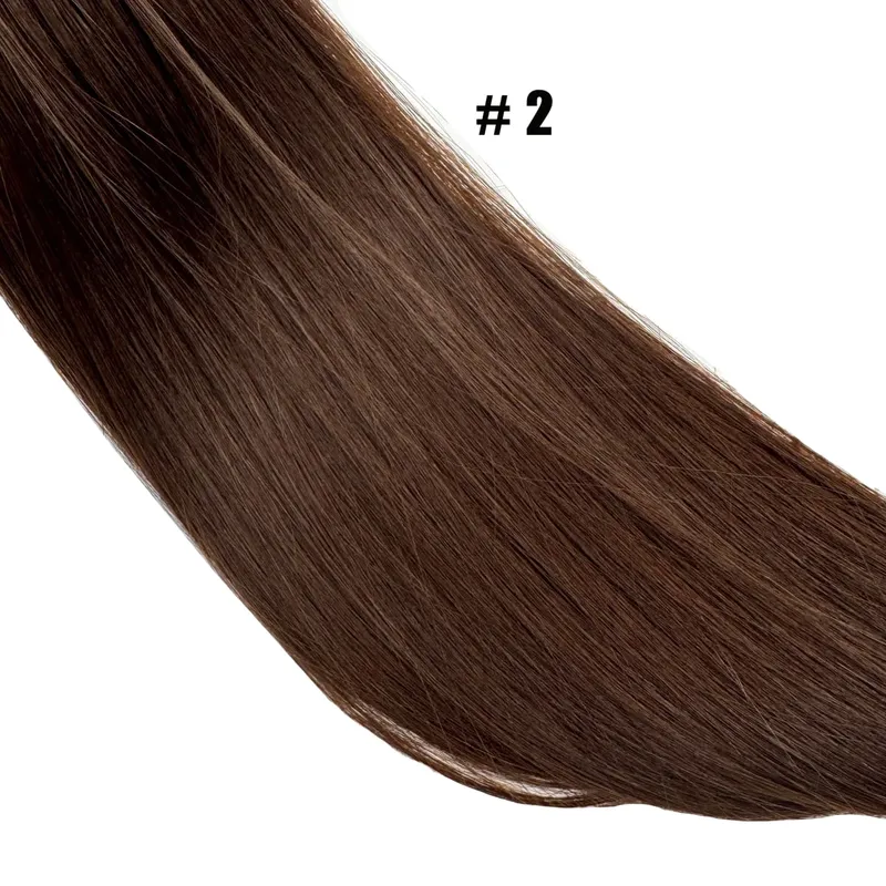 Korean Cotton Hair Extension 100% Human Hair Cotton thread twins tip hair Double Drawn Feathers Hair Extension Natural Color