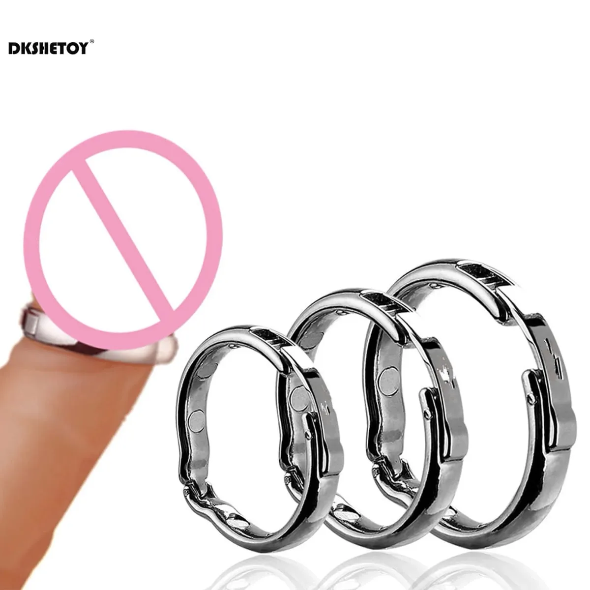 Metal Dick Cock Ring For Men Delay Ejaculation Adjustable Various Sizes Stainless Steel Penis Bondage Erection Adults Sex Toys