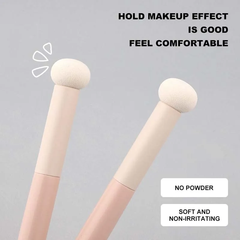 1/4Pcs Soft Mushroom Sponge Head Makeup Brushes Lipstick Lip Makeup Brush Portable Cosmetic Tools Foundation Concealer Brush — image 2