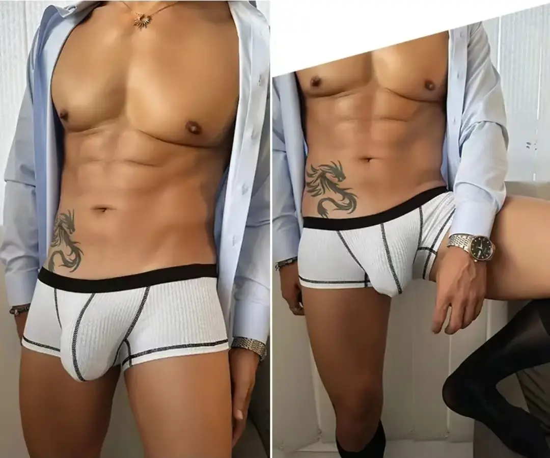 Men's boxer shorts with high elasticity and large pockets, fashionable men's shorts