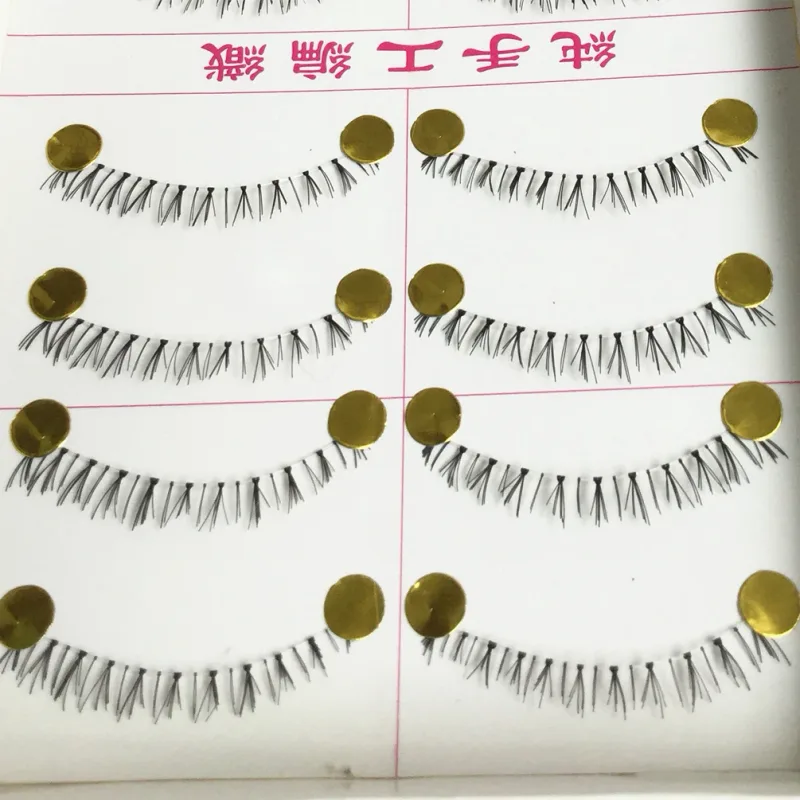 10 Pairs Pro Makeup Different Style Lower Under Bottom Eye Lashes Extension False Eyelashes Tools