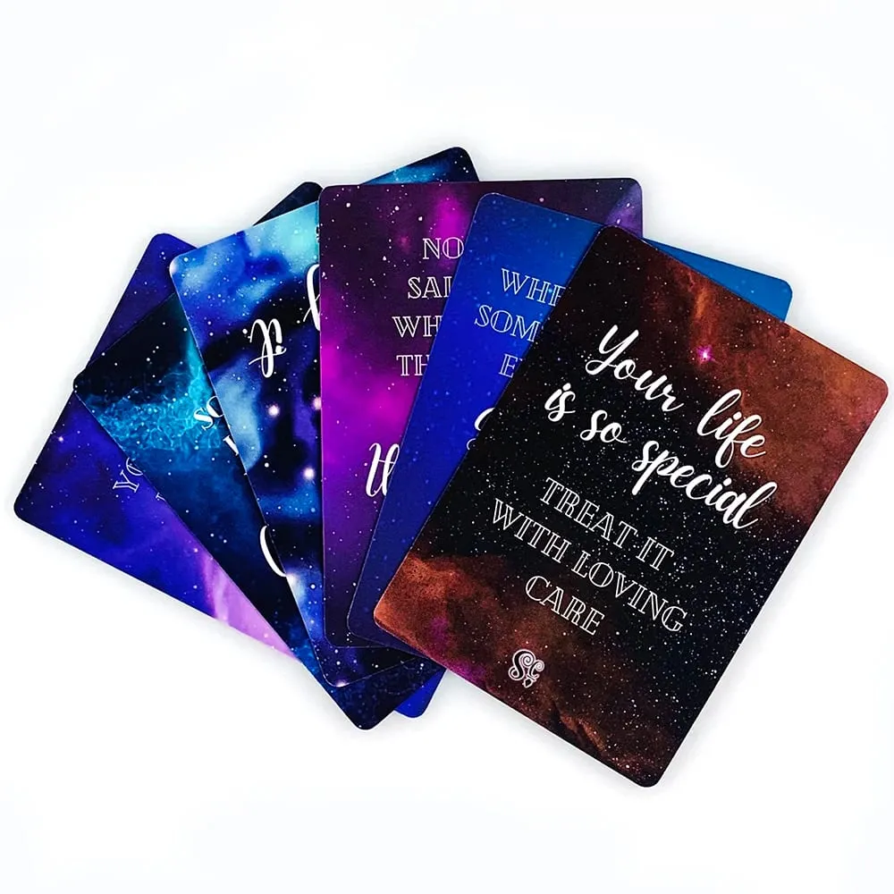 NEW Cosmic Messages Oracle Cards Deck A 42 Oracle Cards Twin Flame Love Message Prophecy Divination Cards Game Board Game