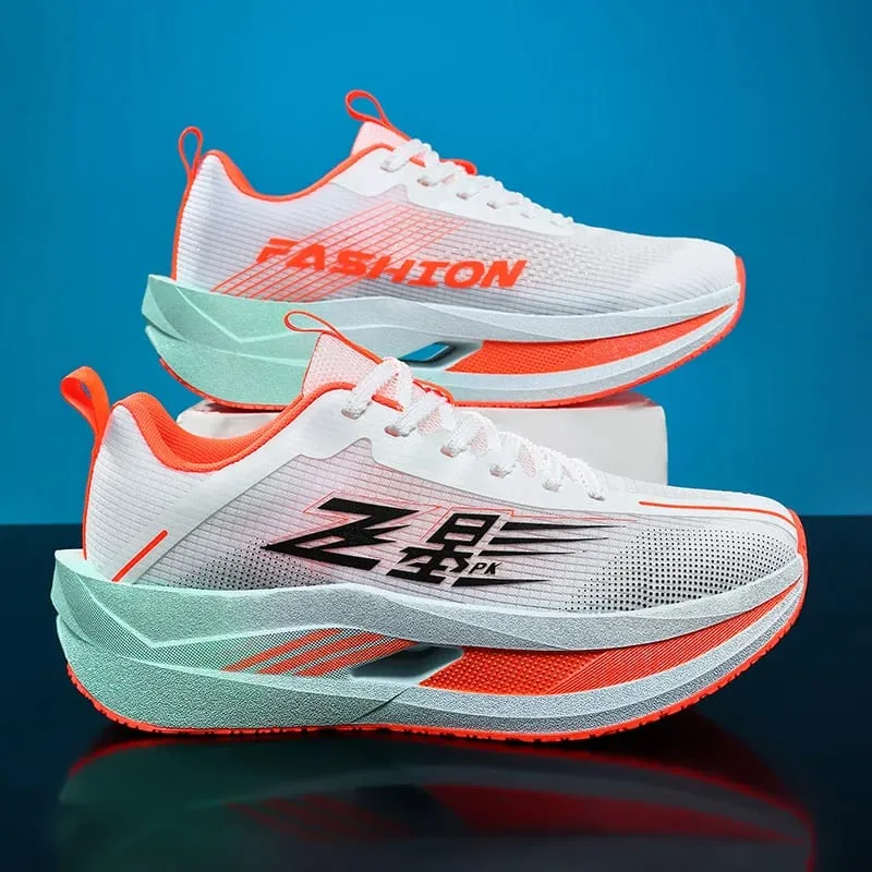 Running Shoes Men Carbon Board Marathon Sports Professional Breathable Lightweight Womens Comfortable Athletic Original Sneakers