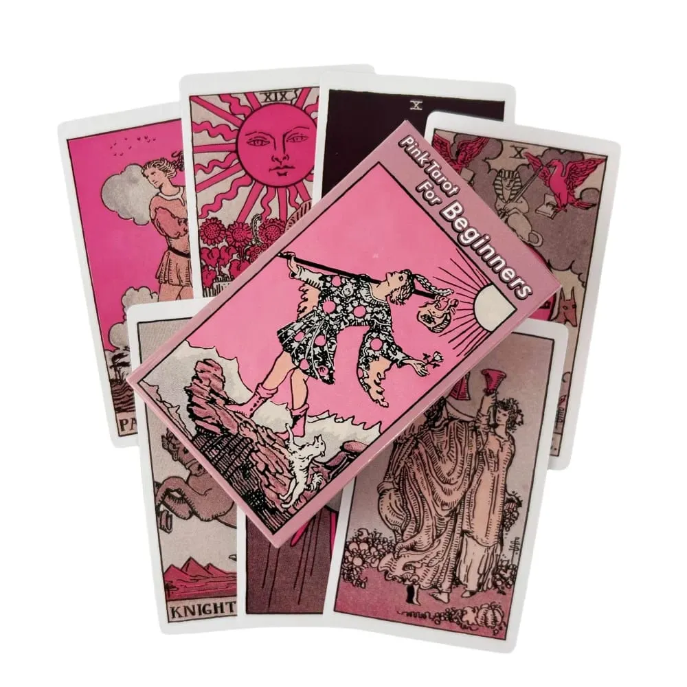 Rider 78pcs Tarot Cards Deck Set for Beginners，Prophecy Divination Deck Family Party Game Tarot Cards Deck