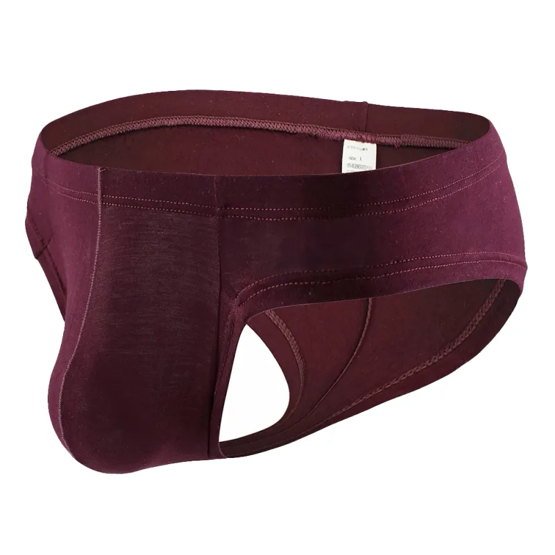 Seksowne męskie majtki Slip Cueca U wypukła bielizna oddychająca niskiej talii miękkie figi bielizna majtki z wysokim widelcem kalesony Calzoncillos