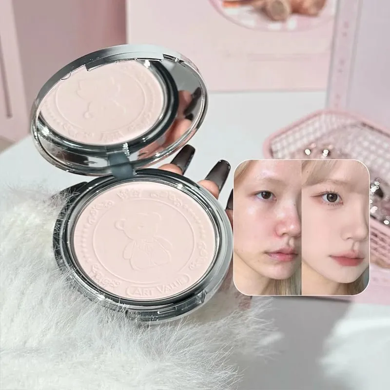ART VALUE 7PCs Multipurpose Makeup Sets Include 3 Matte Lip Mud 1 Pressed Powder 1 Blush 1 Eyes Palette And Necklace Cosmetics