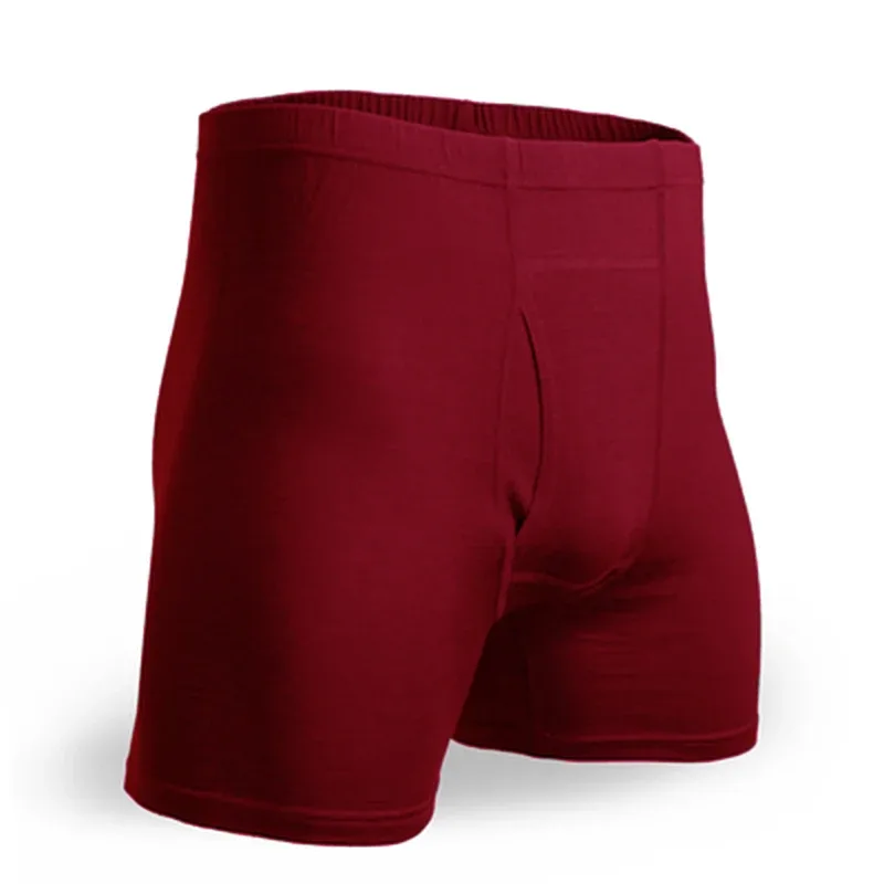 Men Underwear Men Boxer Brief Underpants 100% Merino Wool 9inch Performance Men Underwear Wicking Breathable Soft USA Size S-2XL