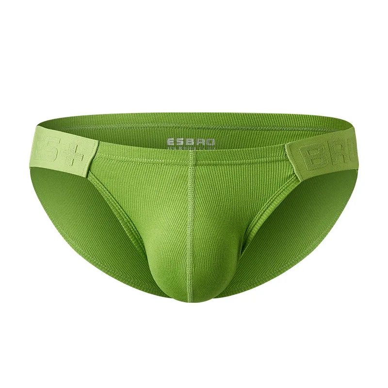 Mens Underwear Solid Color Low Waist Sweat-absorbing Large U Convex Pouch Sexy Mens Briefs — image 18