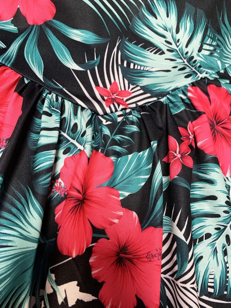Summer Vacation Style Print V-Neck Spaghetti Strap Dress Camisole Dress for Vacation Outfits Bohemia Dresses for Women Summer