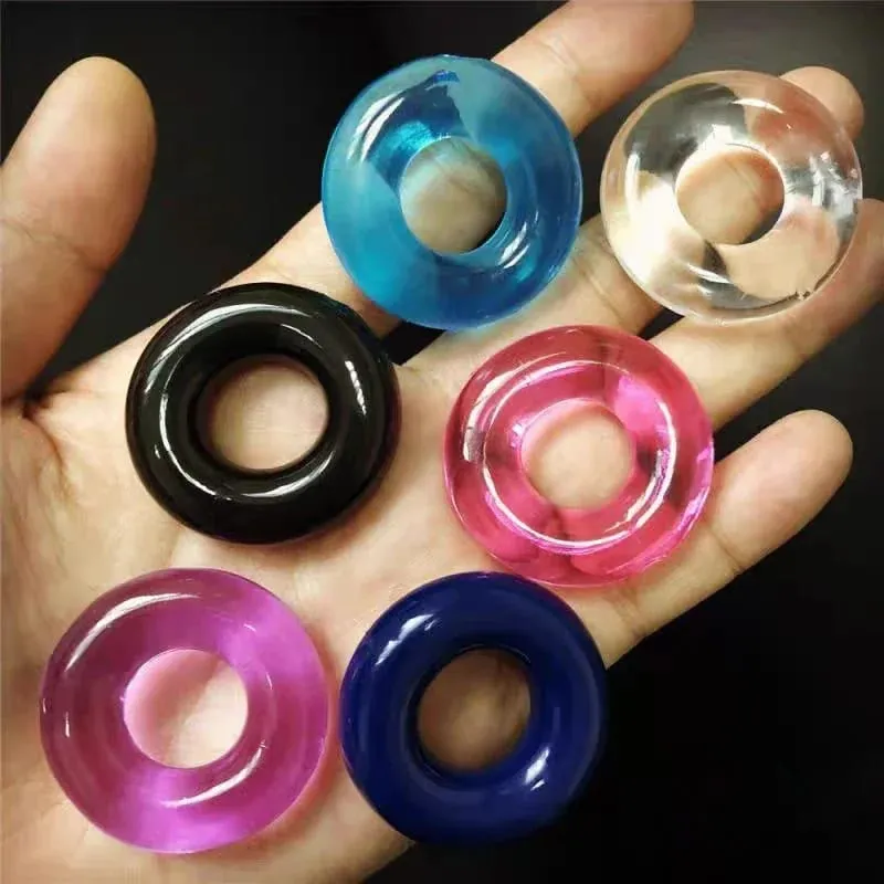 10/5Pcs Silicone Durable Penis Ring Adult Men Ejaculation Delay Cock Rubber Rings Penis Enlargement Sex Toys For Male Sex Ring — image 1
