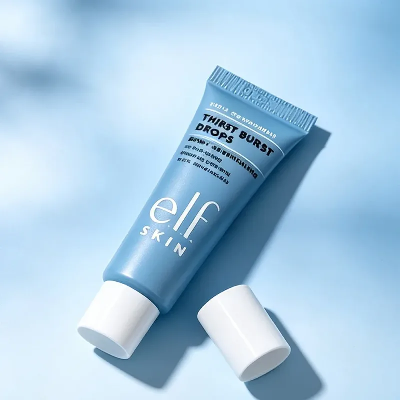 Elf Thirst Burst Drops Brightening Moisture Gel Essence Hydrating Pre-Makeup Primer Nourishes Dry Skin for Smooth Base Makeup