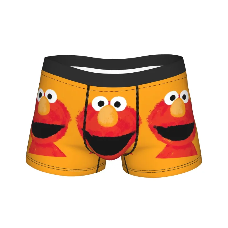 S-Sesames Streets Tango Elmo & Grover Pakaian Dalam Pria Celana Pendek Celana Lucu Boxershorts Bea Cukai Kualitas Kebesaran Celana Dalam