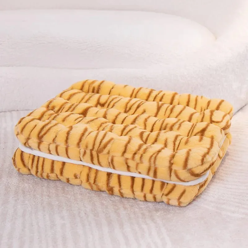 New Simulation Little Biscuits Doll Cushion Stuffed Round Cookie Plush Toys Creative Soft Pillow Chair Car Seat for Kid Gifts