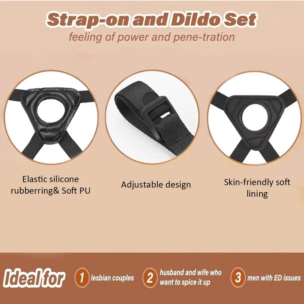 Wearable Strapon Penis for Lesbian G Spot Stimulator Adult Standard Size Panties Strap on Dildos Pants Sex Toys for Women Erotic