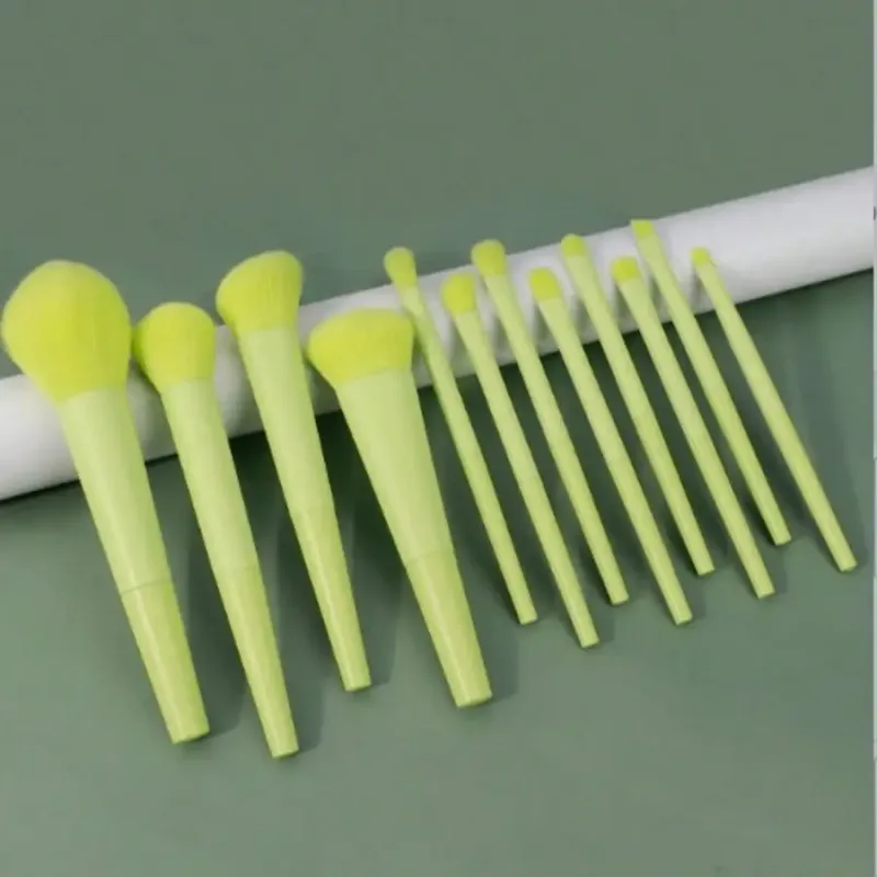12 Pcs Soft Makeup Brushes Set Pink Loose Powder Blush Eyeshadow Foundation Cosmetic Brush Beauty Tool