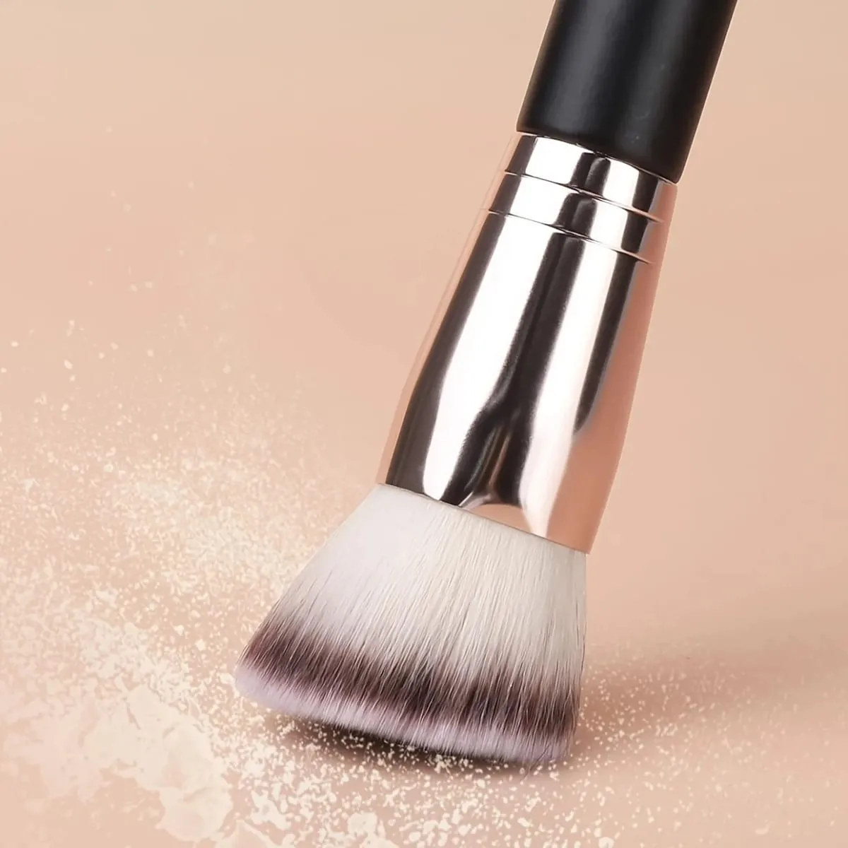 Dual-ended Makeup Brush-Angled Contour Flat Foundation Brush for BB Cream Foundation Seamless Blending Concealing Contouring — image 2