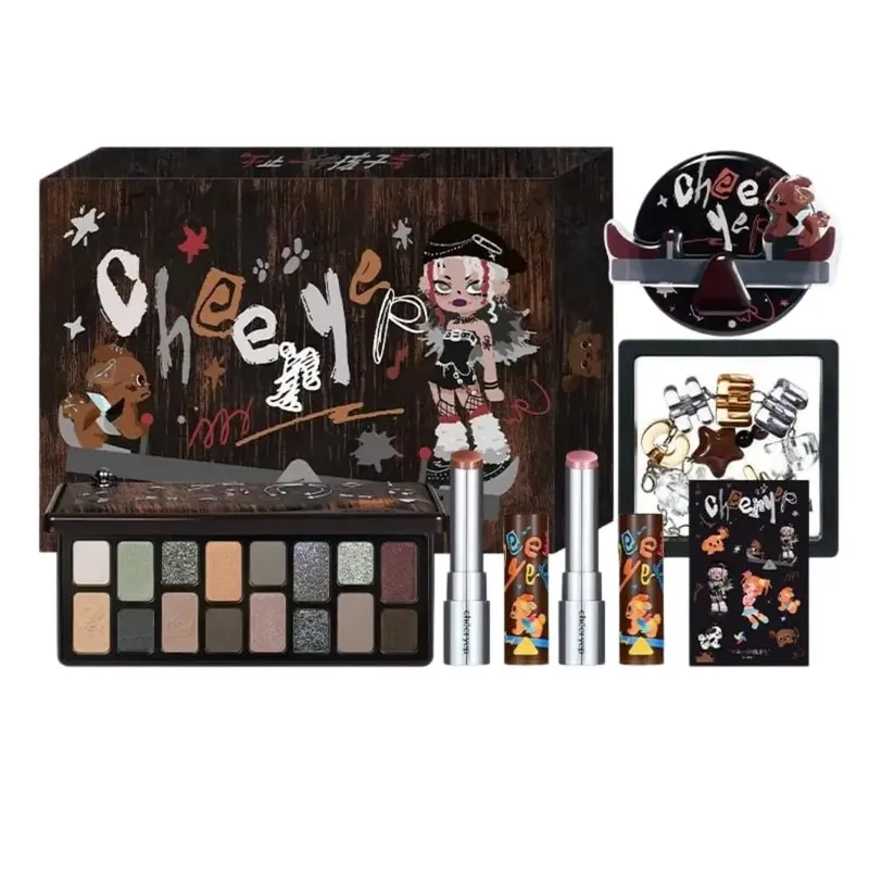 Chéeryep Makeup Set 16 Shades Eyeshadow Palette Solid Lip Gloss Cosmetic | Solid Lip Gloss Full Cosmetic Kit — image 4