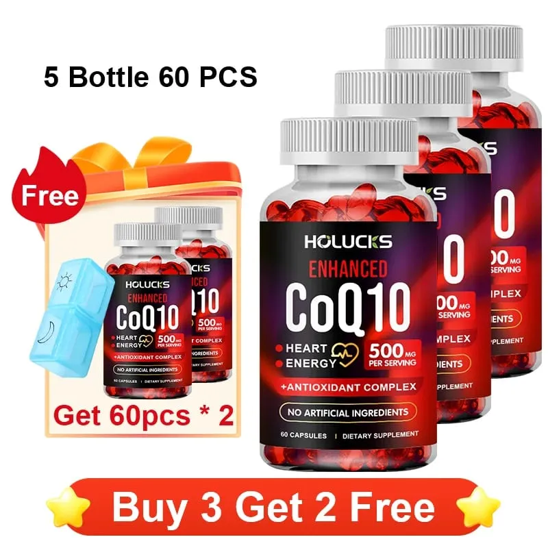 Nagy hatékonyságú COQ10 kapszula kurkuma transz-rezveratrol antioxidánssal és a kognitív egészség támogatásával az általános jólétet