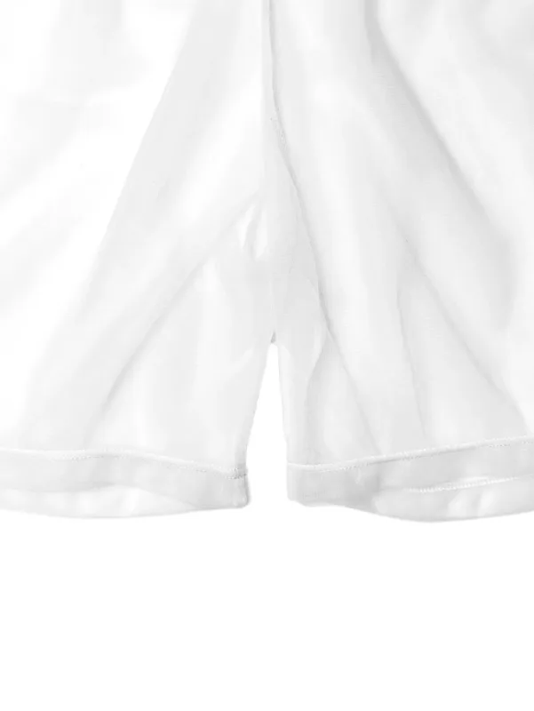 1Pc Sexy Sheer Mesh Mannen Ondergoed Modieuze Zachte Transparante Thuis Loose Fit Boksbroek Slaap Shorts Nachtkleding Pyjamabroek — image 13