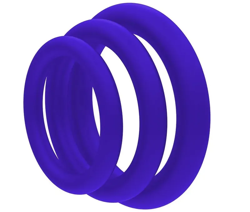 Cock Ring Durable Silicone Penis Rings Men Ejaculation Delay Rubber Sex Toys Rings for Male 3pcs/Set