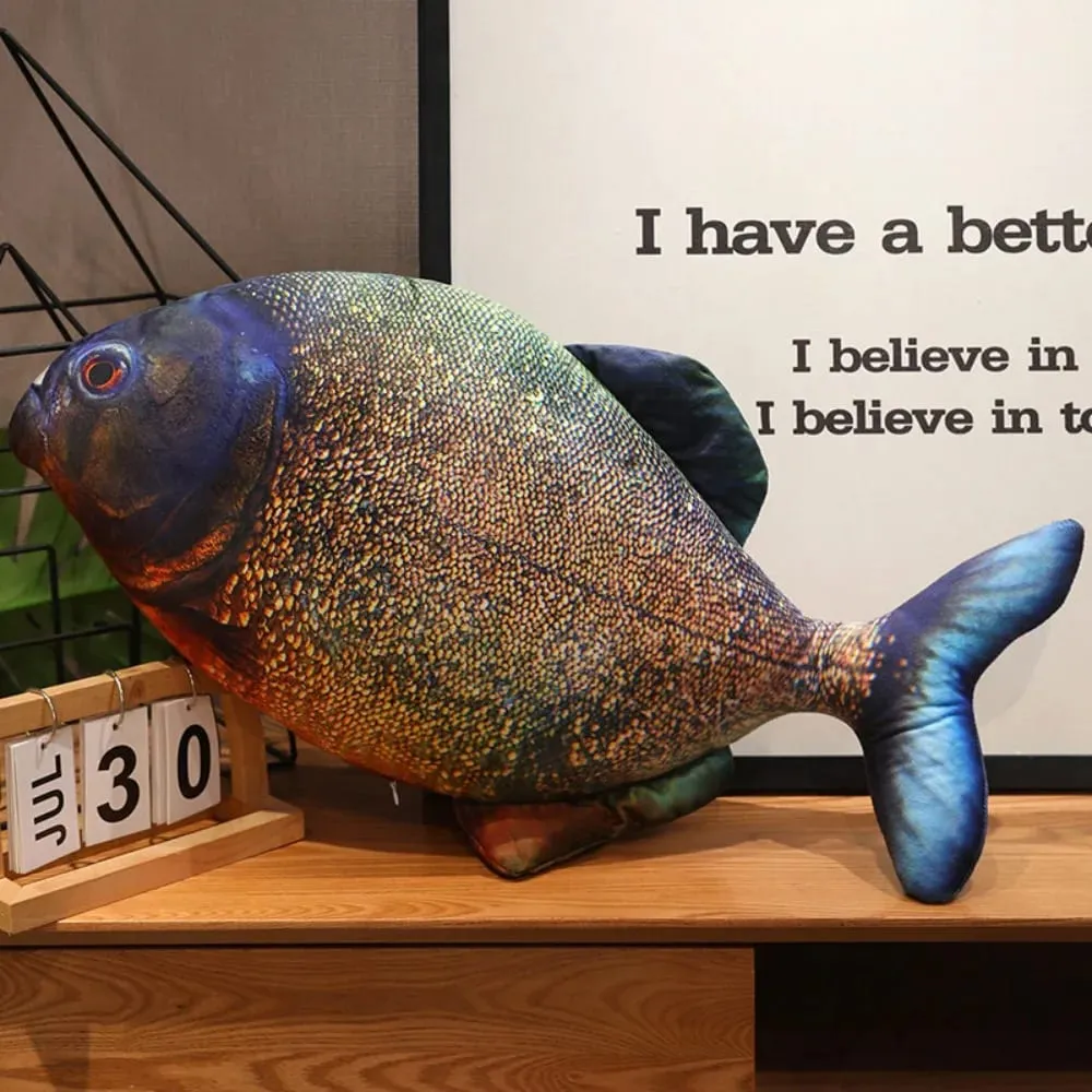 Sofa Cushion Perch Simulation Fish Pillow Stuffed Grouper Cartoon Fish Soft PP Cotton Fish Anime Pillow Gifts