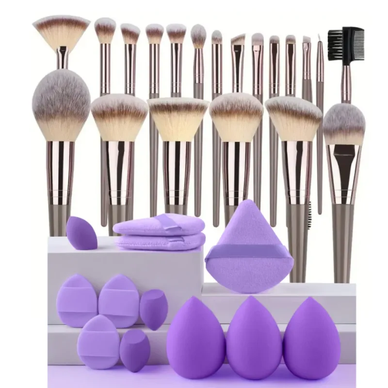 3-20PCS Makeup Brushes Set Eyeshadow Fluffy Foundation Concealer Blush Highlighter Storage Box Female Cosmetics Beauty Tools — image 13