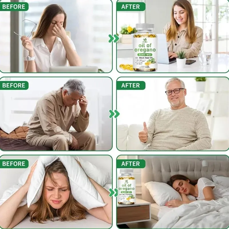 שמן אורגנו + עם שמן זרעים שחורים וסמבוק + ויטמין D3 תומך בנוגדי חמצון ובריאות העור אנטיבקטריאלי ומערכת חיסונית